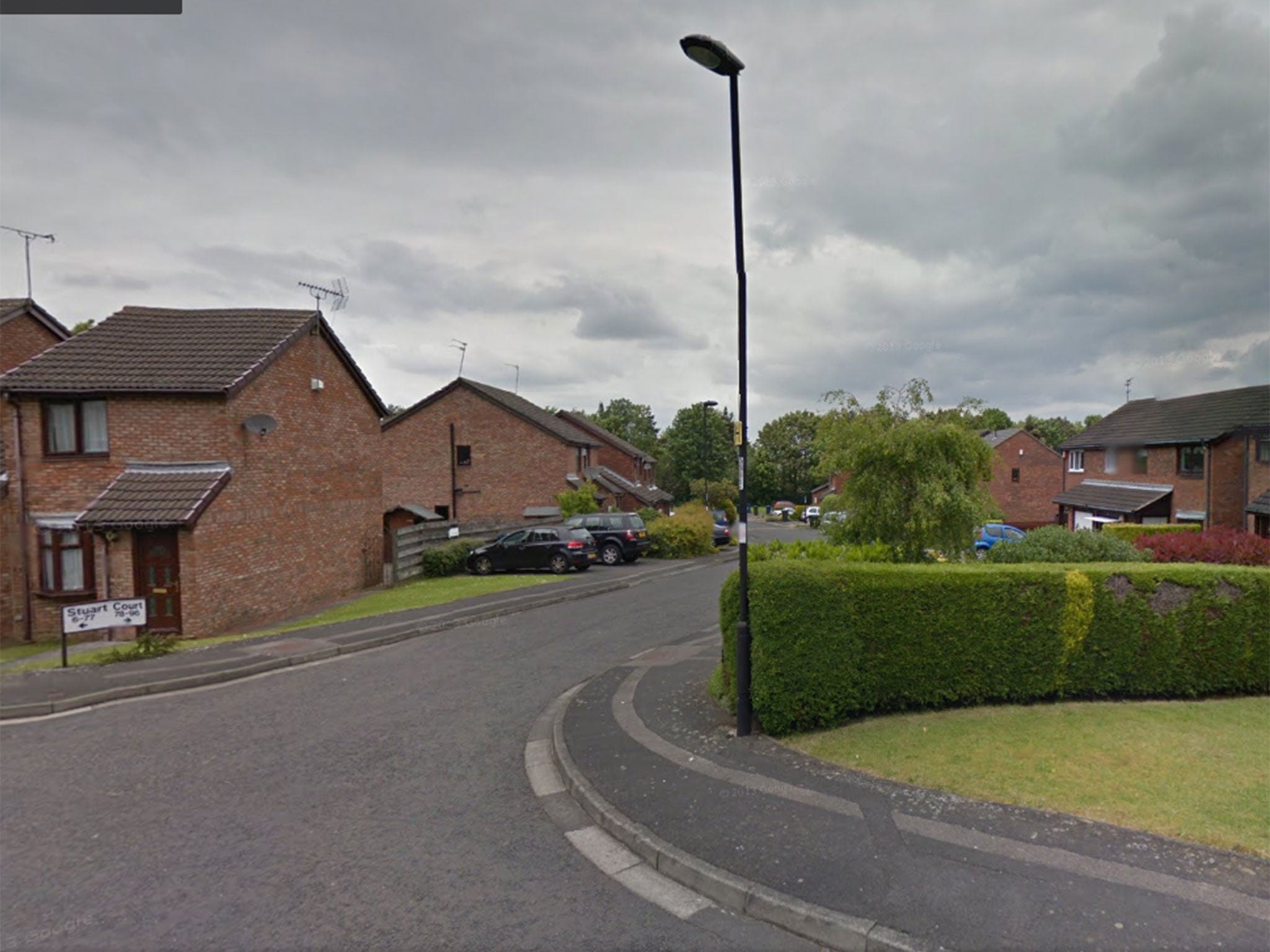 A view of Stuart Court, Newcastle, where a teenager is thought to have taken drugs before he died in hospital.