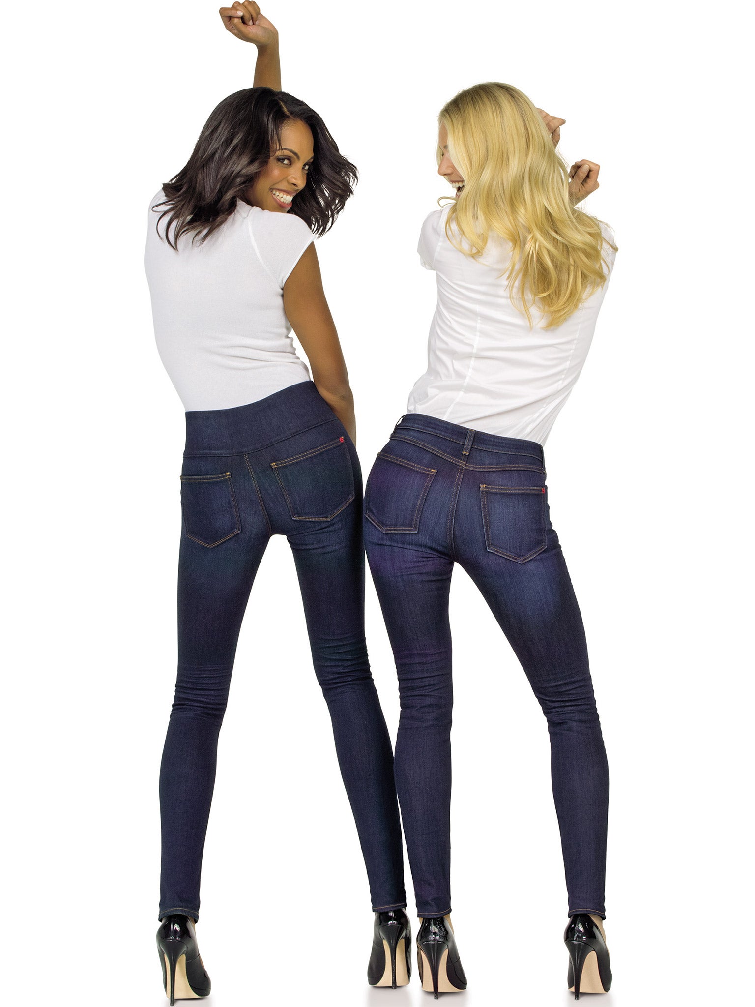 Spanx jeans before and 2024 after