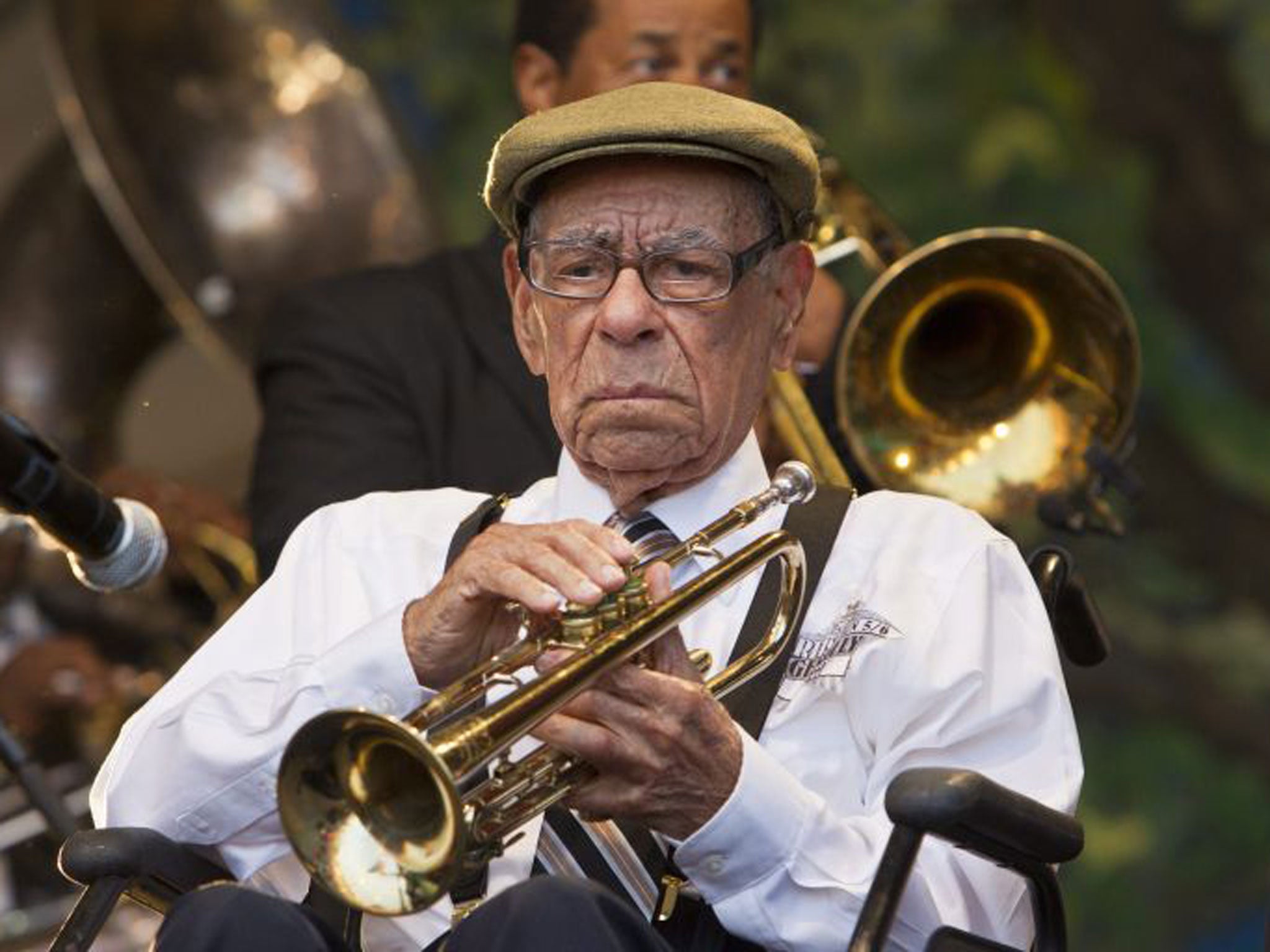 Ferbos performing at the age of 100 in New Orleans in 2012