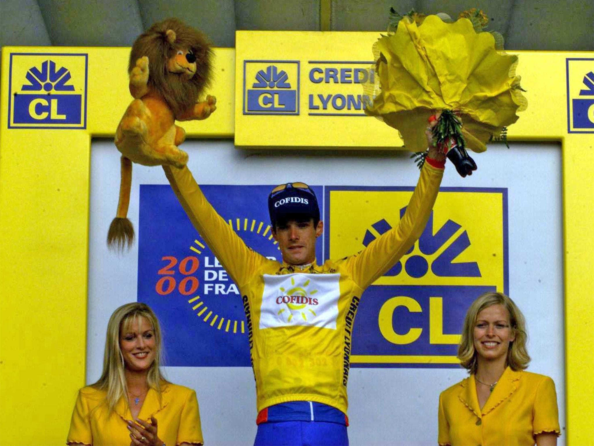 David Millar wins a stage of the Tour de France in 2000 (Getty)