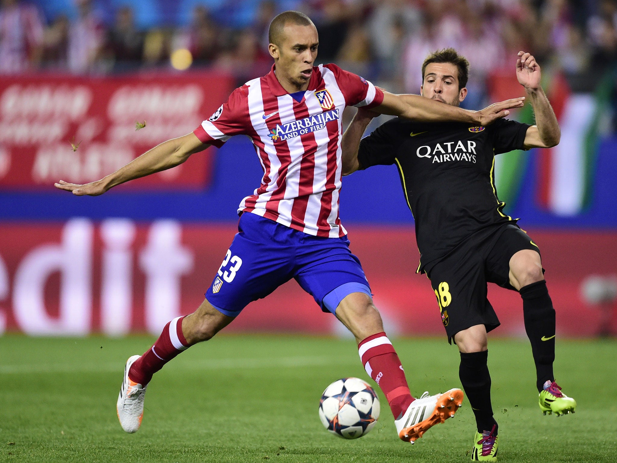 Atletico Madrid defender Joao Miranda is a reported transfer target for Chelsea