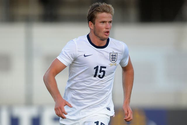 Eric Dier in action for the England Under-21s earlier this year