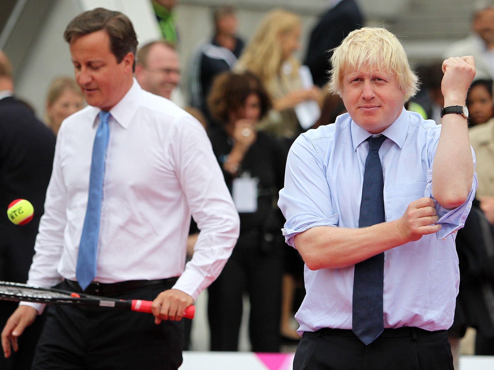A tennis match between the Prime Minister and the Mayor of London is to go ahead, said the Justice Secretary