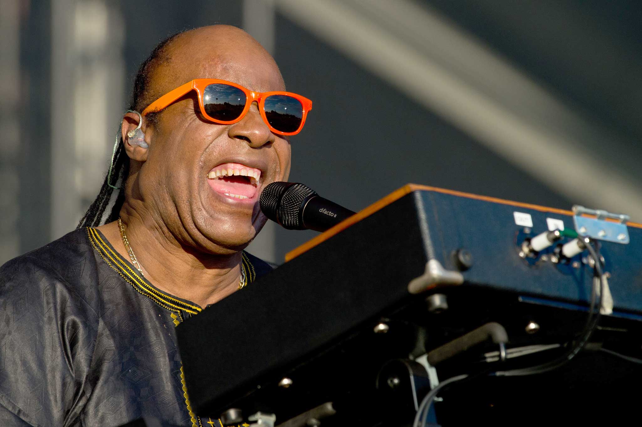 What do Harry Redknapp, Stevie Wonder (pictured) and Bill Pullman all lack?