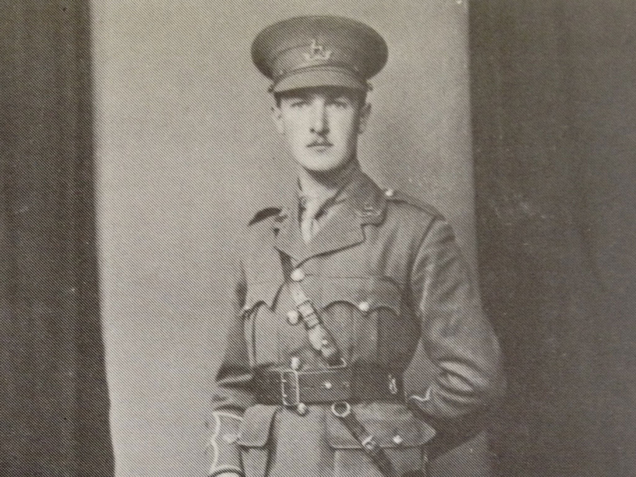 Edwin Campion Vaughan in uniform - he was commissioned into the Royal Warwickshires