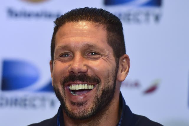 Diego Simeone pictured during pre-season
