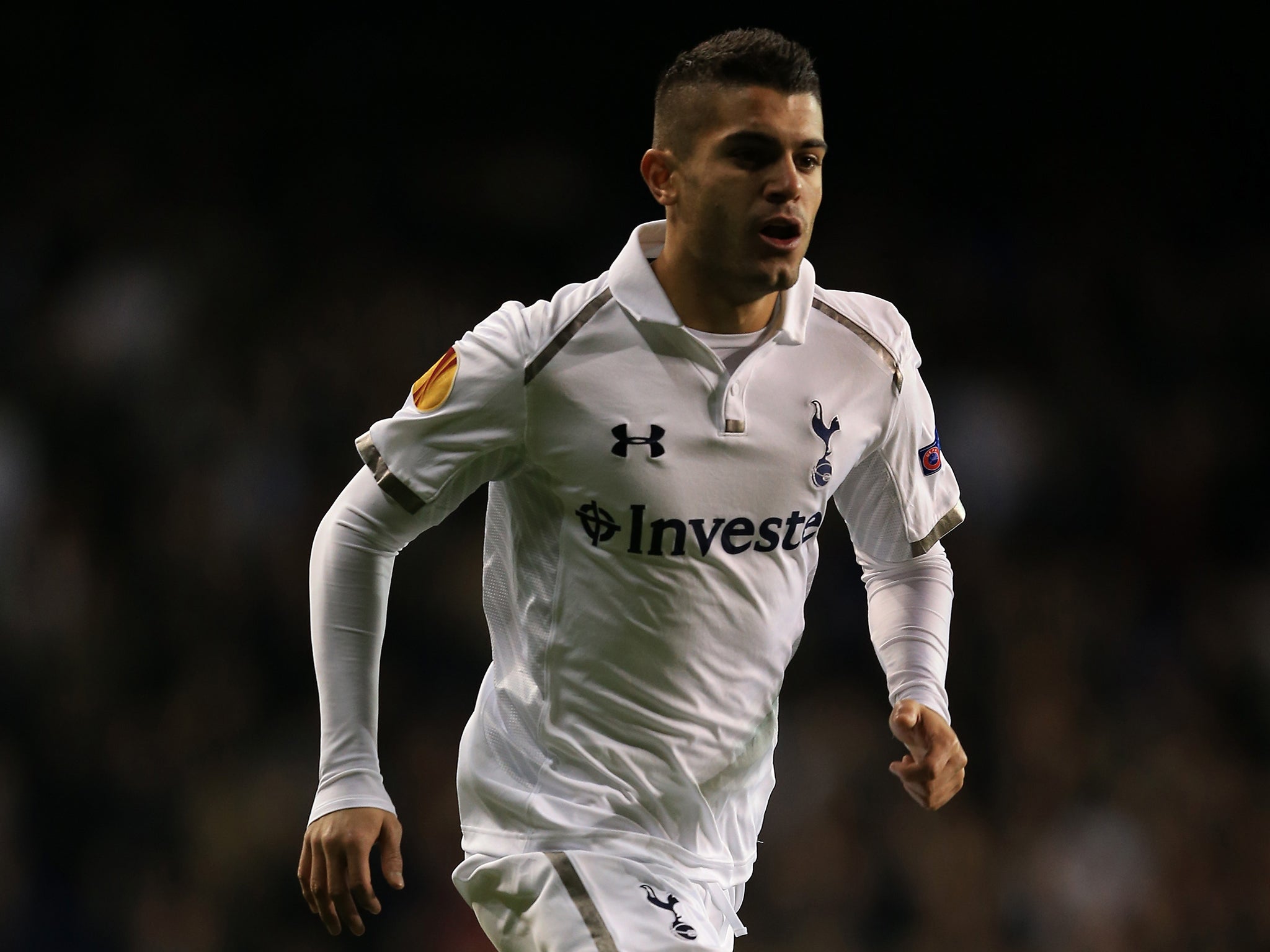 Iago Falque in action for Tottenham