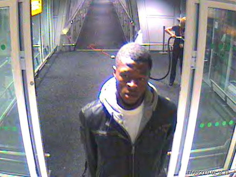 CCTV of Jeffrey Okafor at Heathrow Airport in 2009 - the last time he was seen.