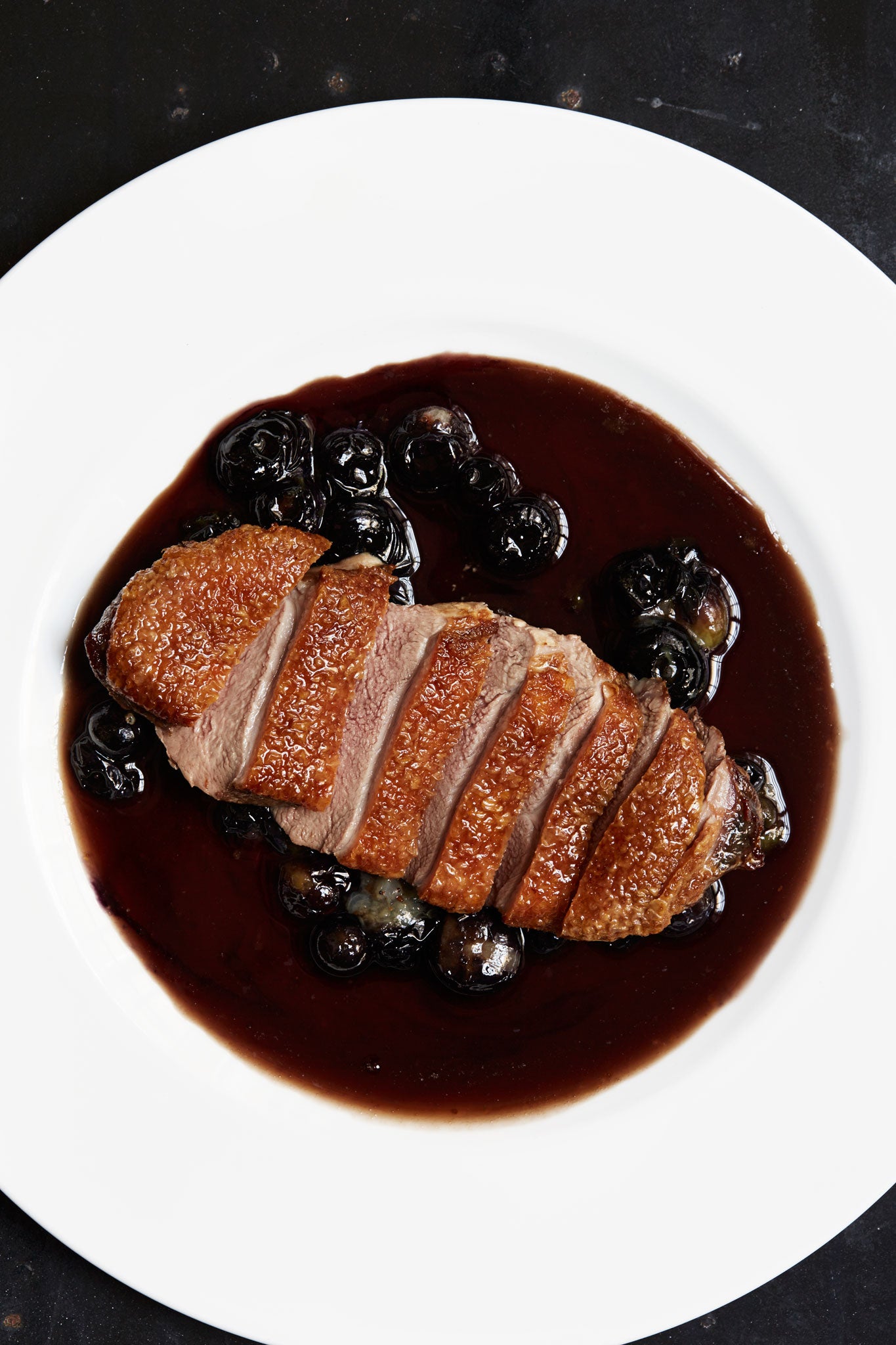 Getting fruity: Mark's duck with blueberries