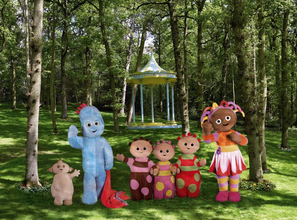 Iggle Piggle (second left) and his chums will get their own parks