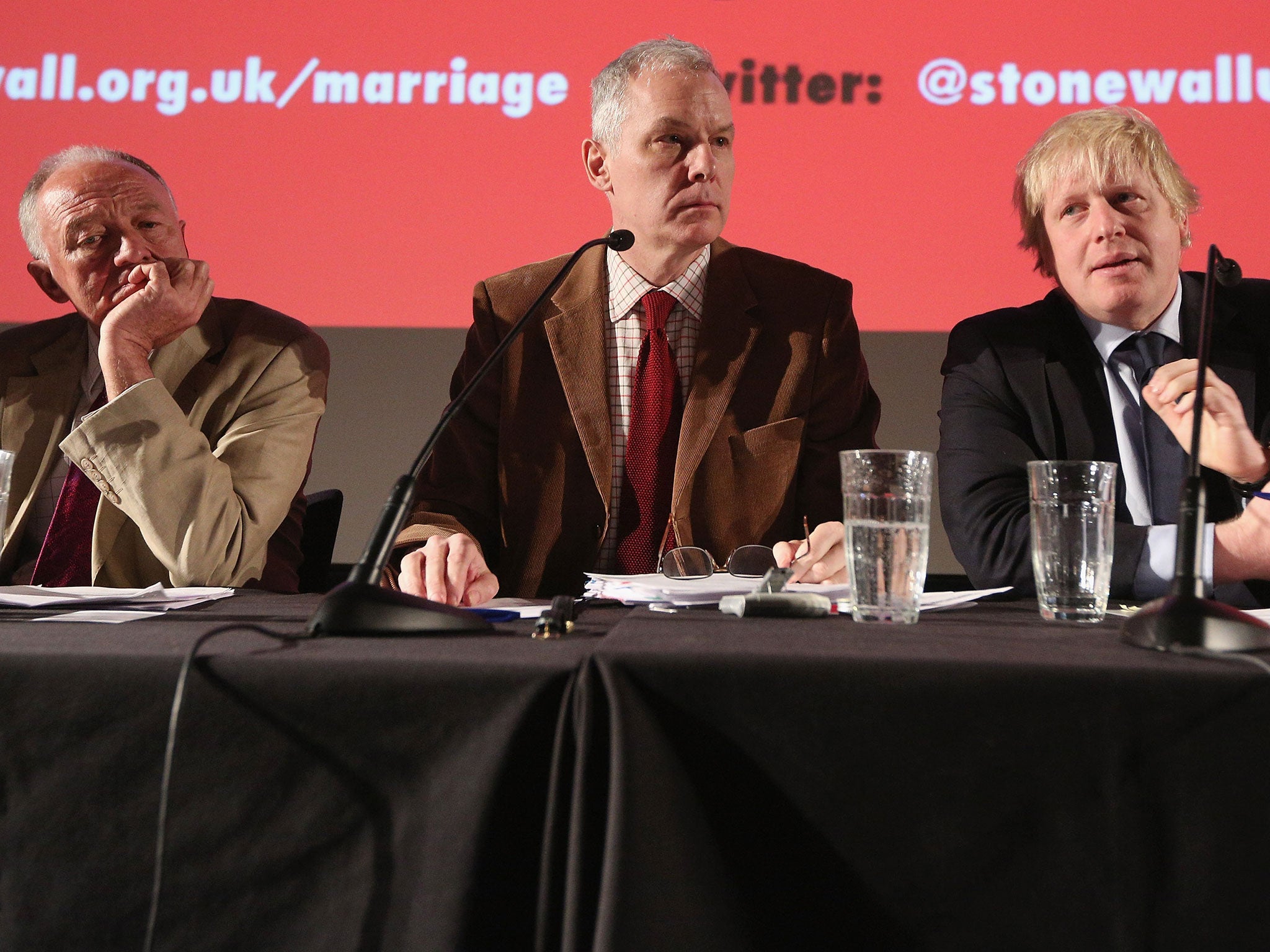 Ruth Hunt was deputy to Ben Summerskill (centre), who led Stonewall for 11 years