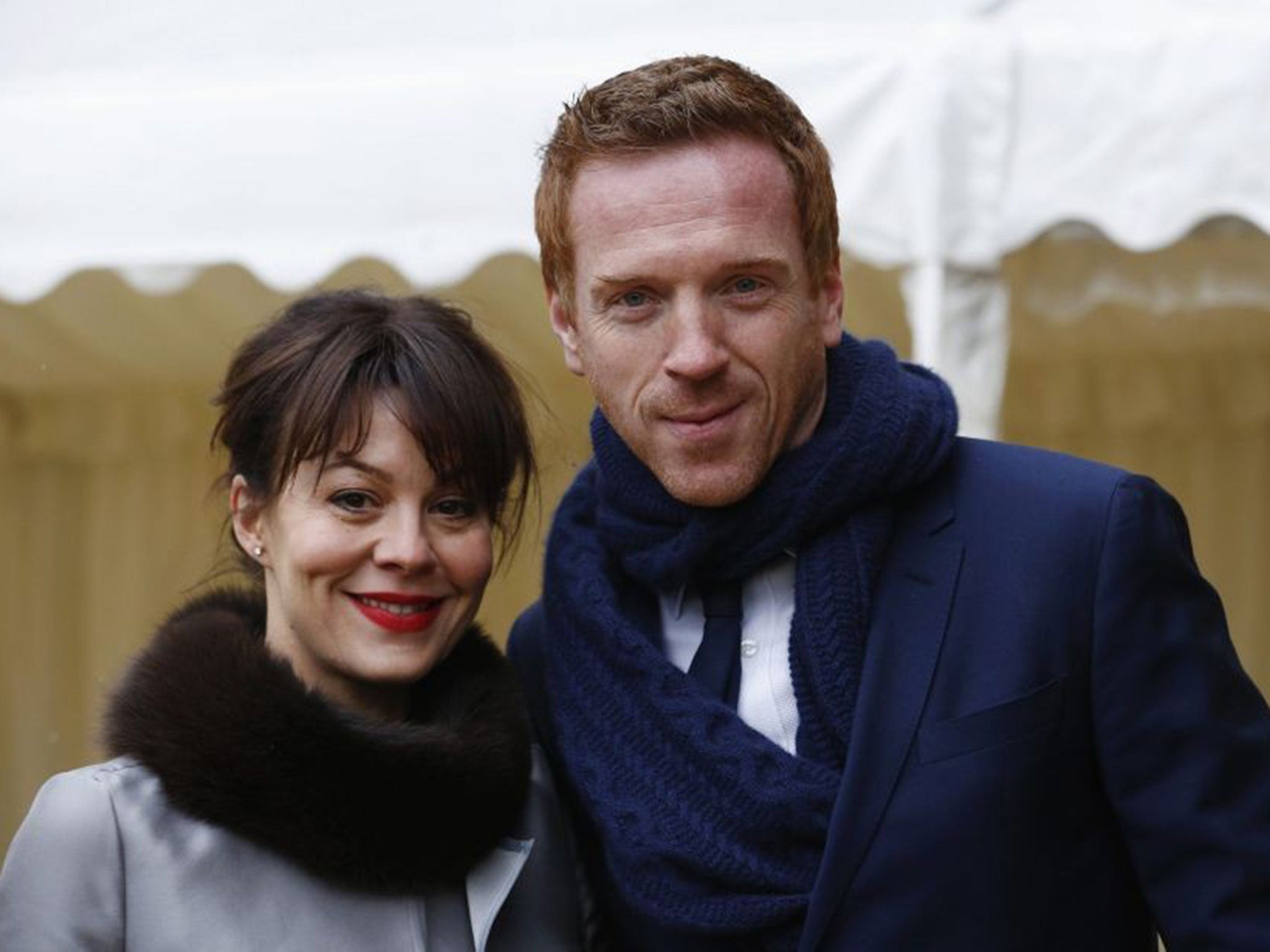 Actor Damian Lewis was not recognised while watching his wife Helen McCrory play Medea