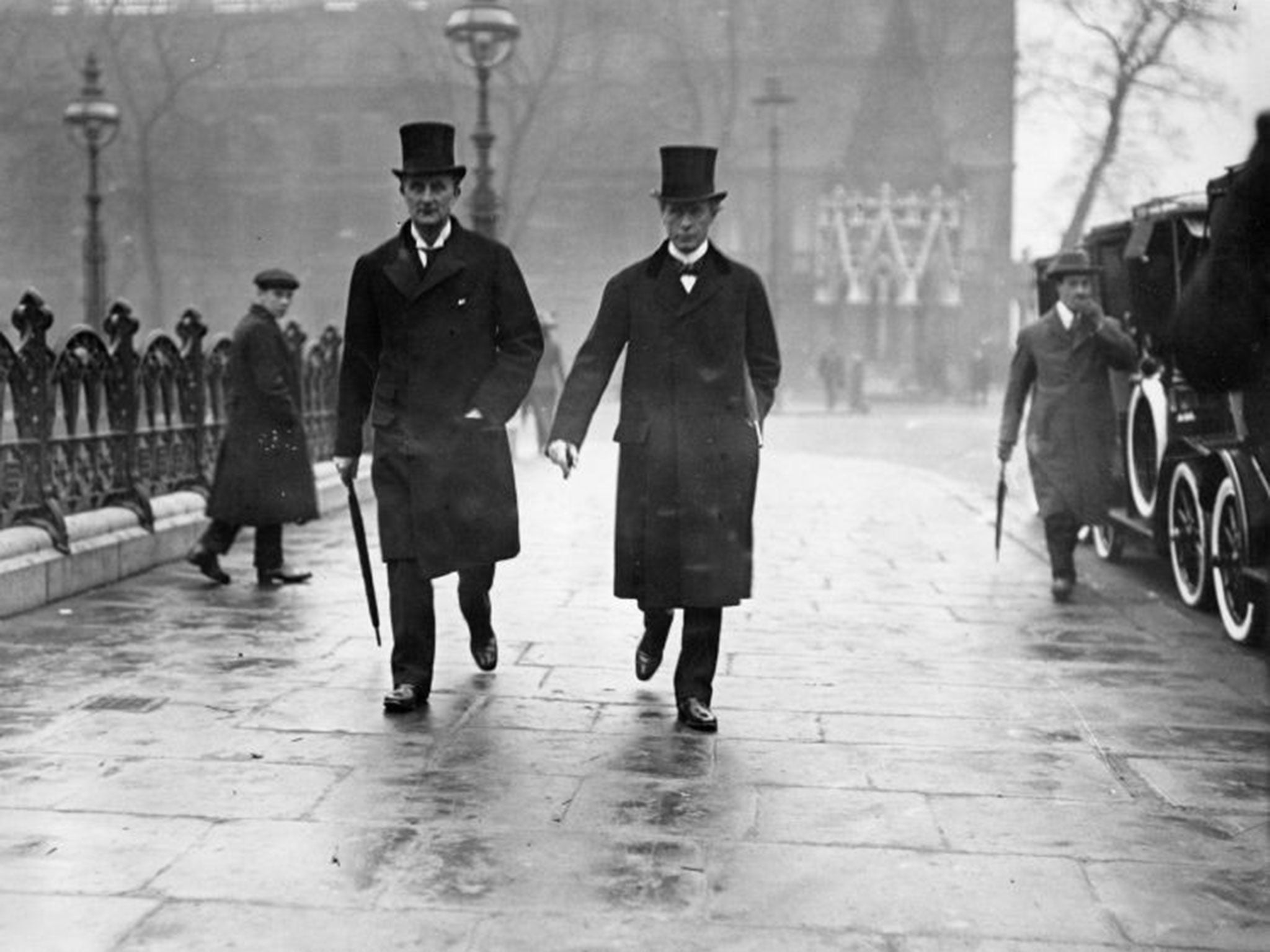 European ties: In his 11 years as foreign secretary Sir Edward Grey, left, helped forge the links that led to war