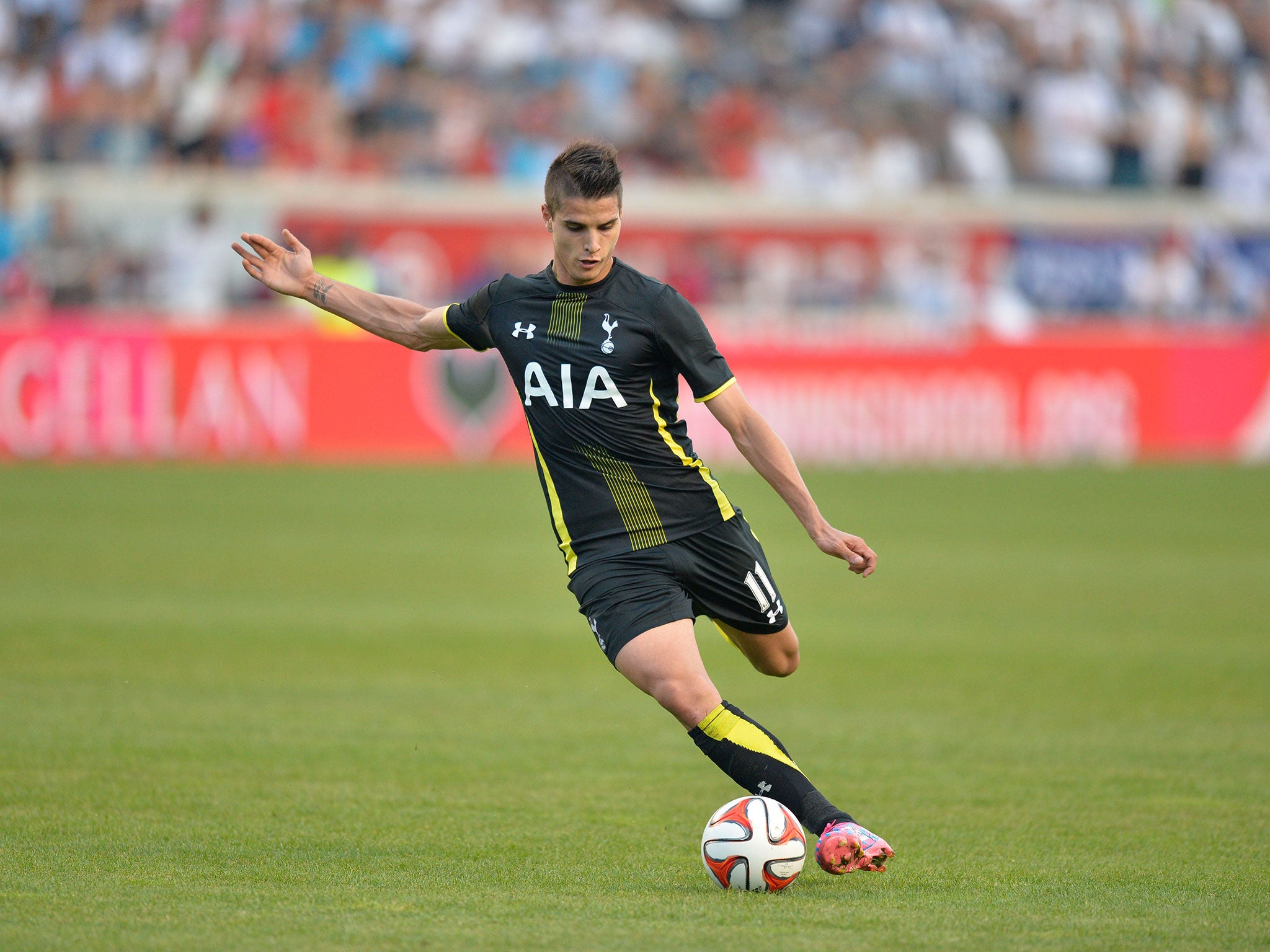 Erik Lamela scored during Tottenham's 6-1 win over Celtic