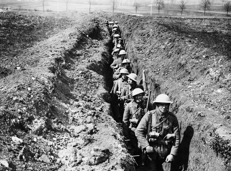 The King’s Liverpool Regiment going to the front near Blairville, France 1916