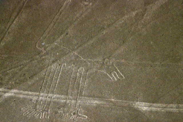 "The dog" geoglyph in the Nazca Lines