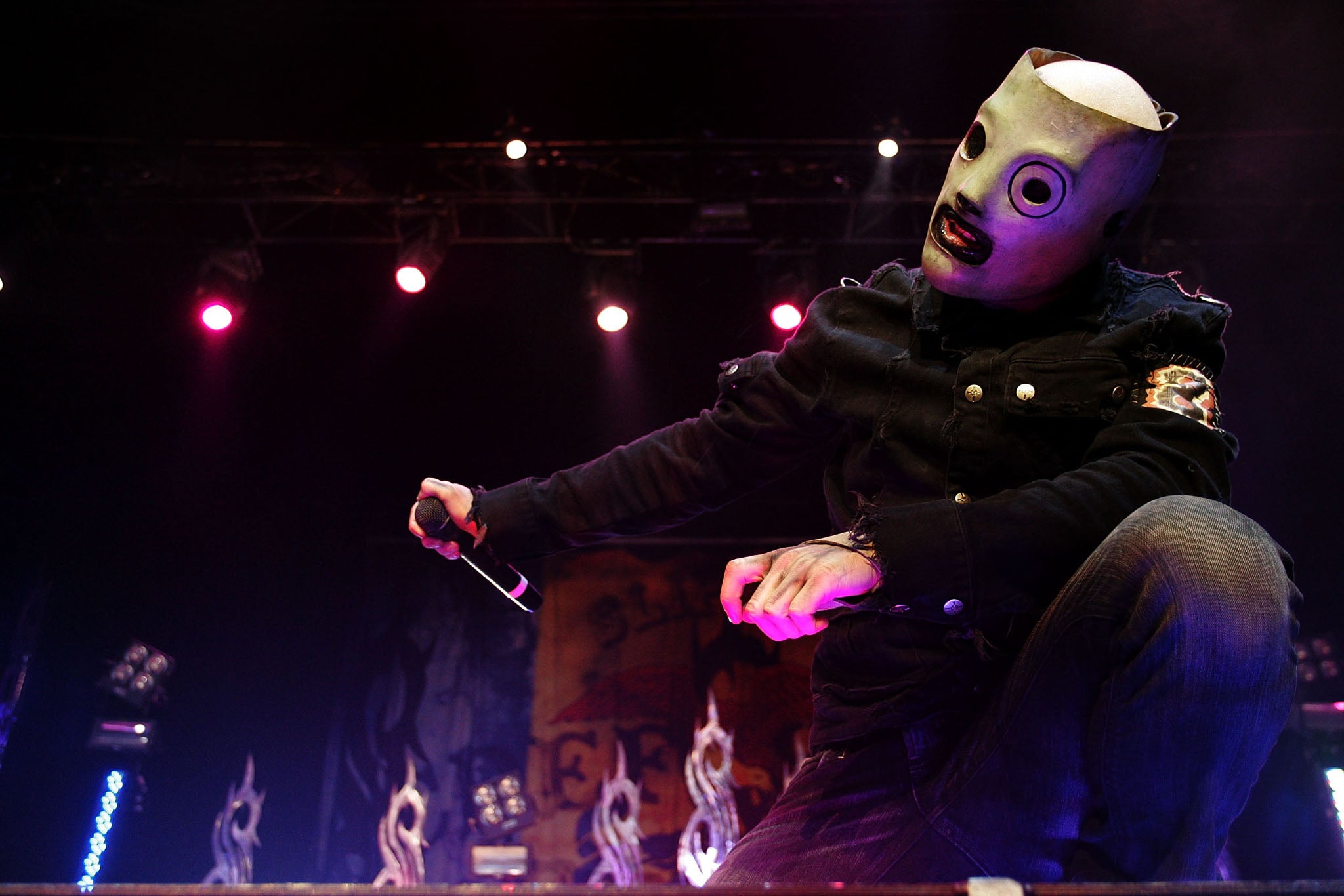 Corey Taylor of Slipknot performs on stage in Sydney