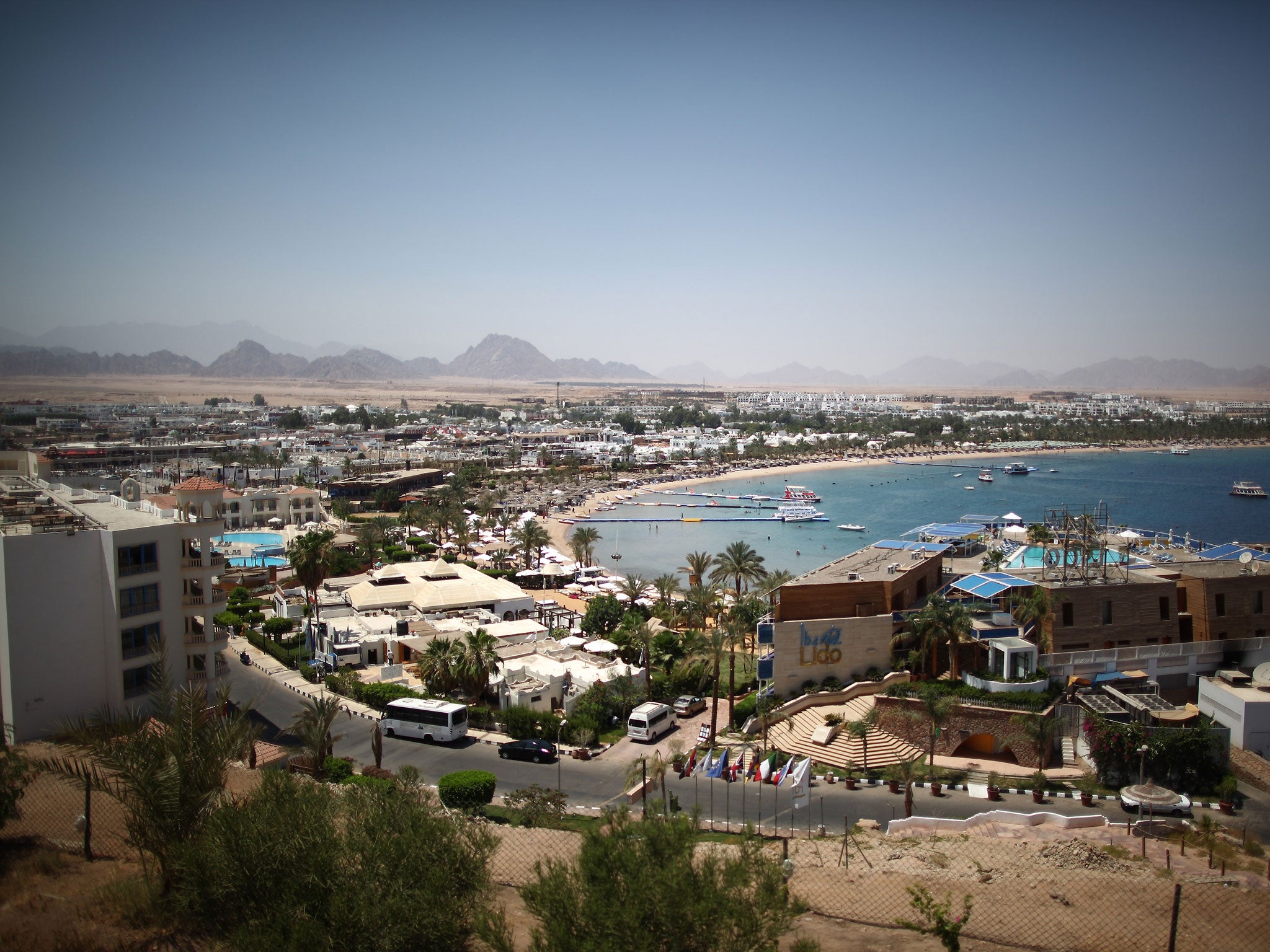 The popular Egyptian resort of Sharm el Sheikh