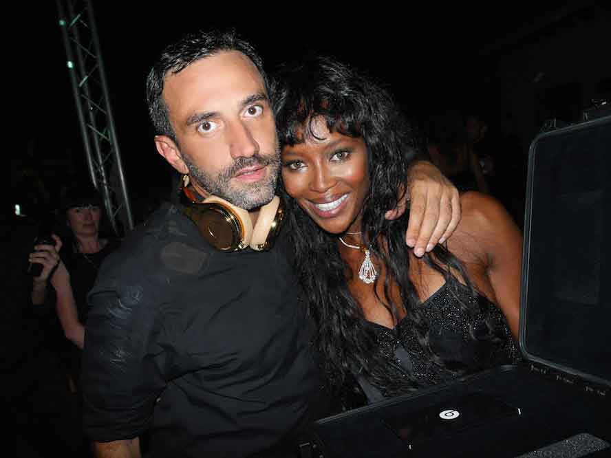 Riccardo Tisci and Naomi Campbell