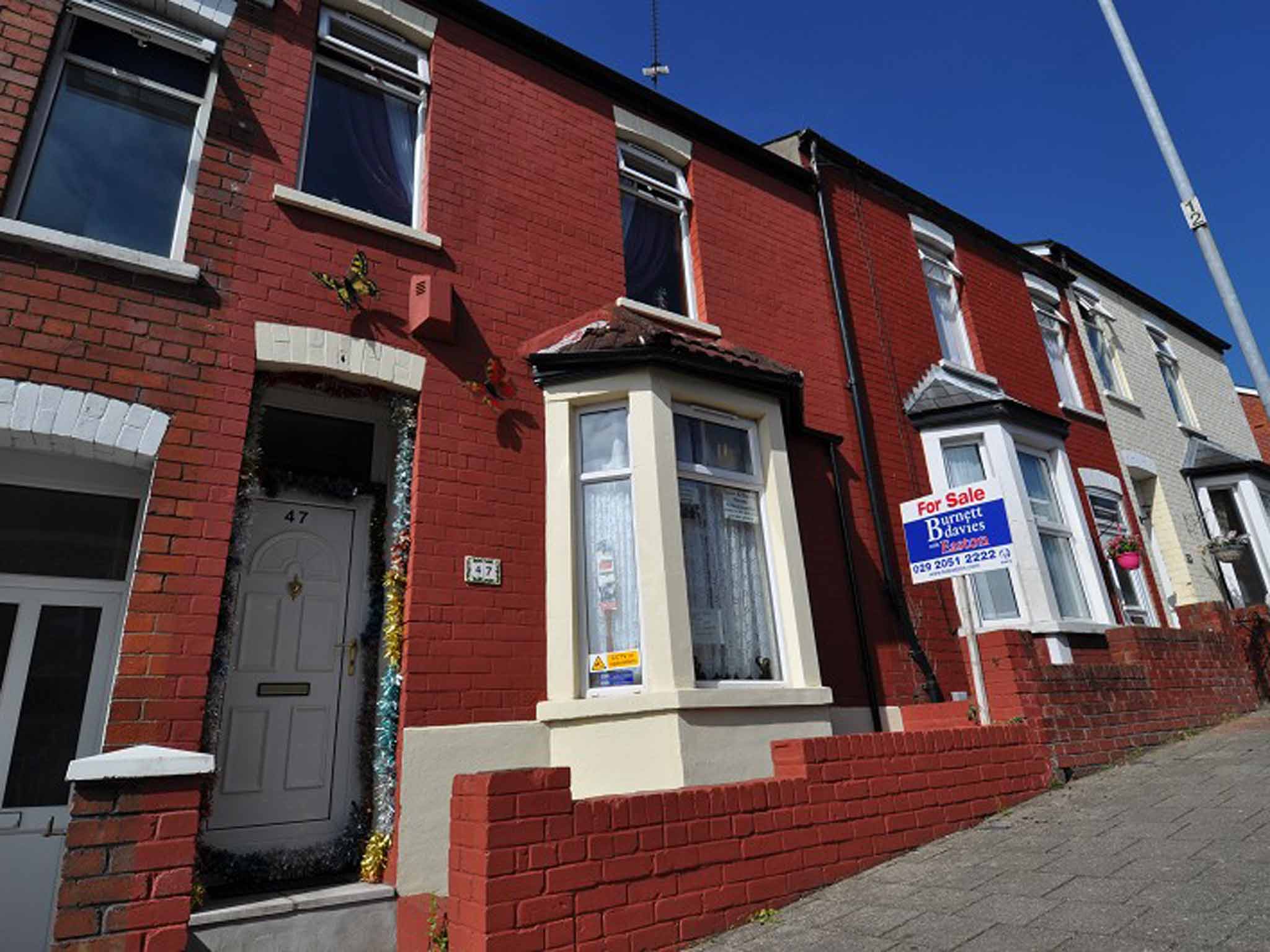 Two bedroom terraced house for sale made famous in television series Gavin and Stacey as Gwen's house. On with Burnett Davies with Easton at a guide price of £125,000