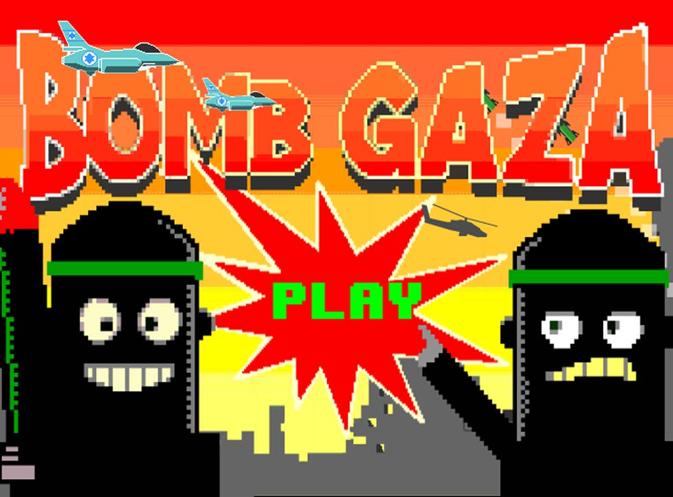A screenshot of the app Bomb Gaza in the Google Play store