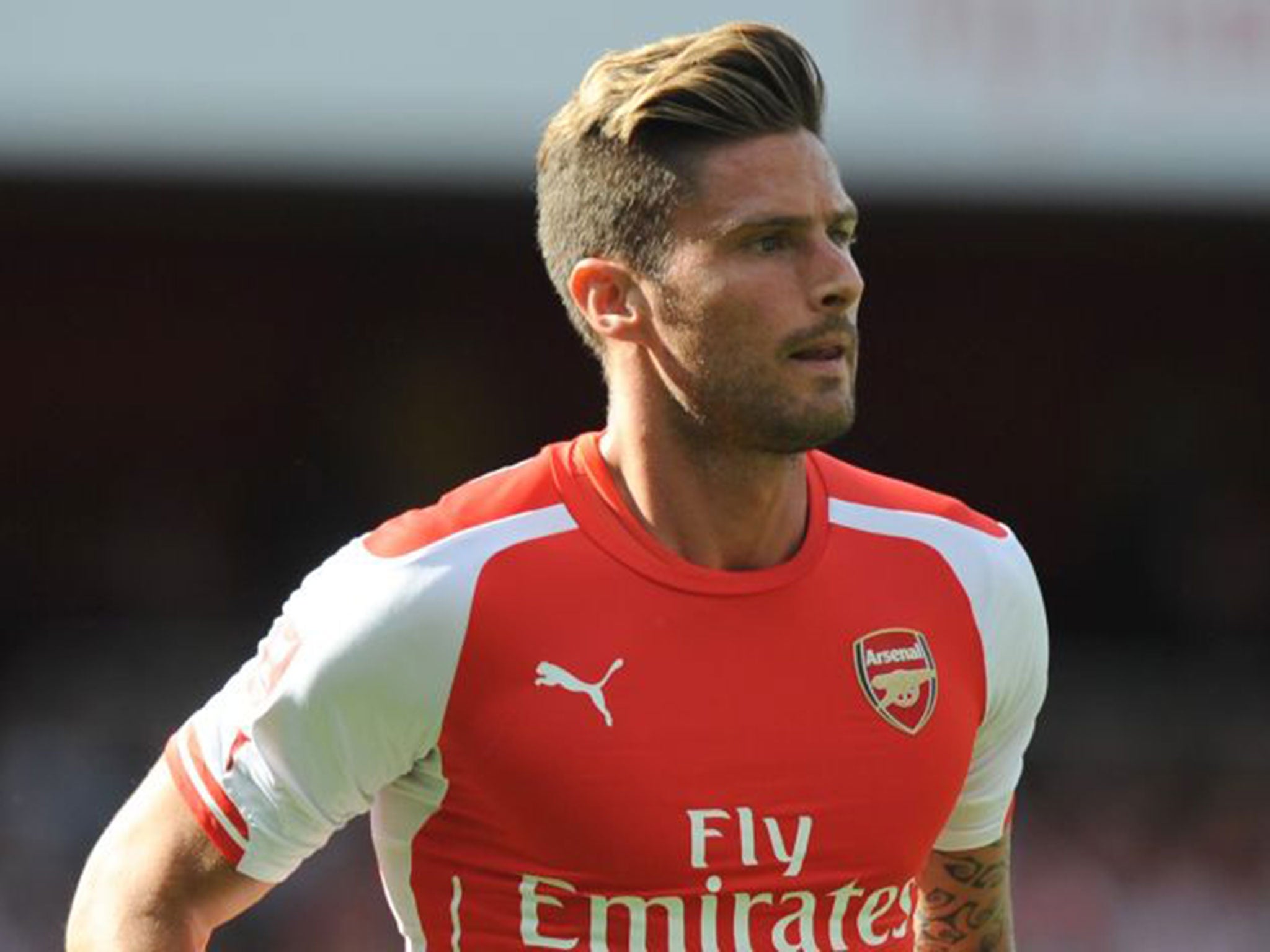 Striker Oliver Giroud looked well short of match-fitness during last weekend’s Emirates Cup