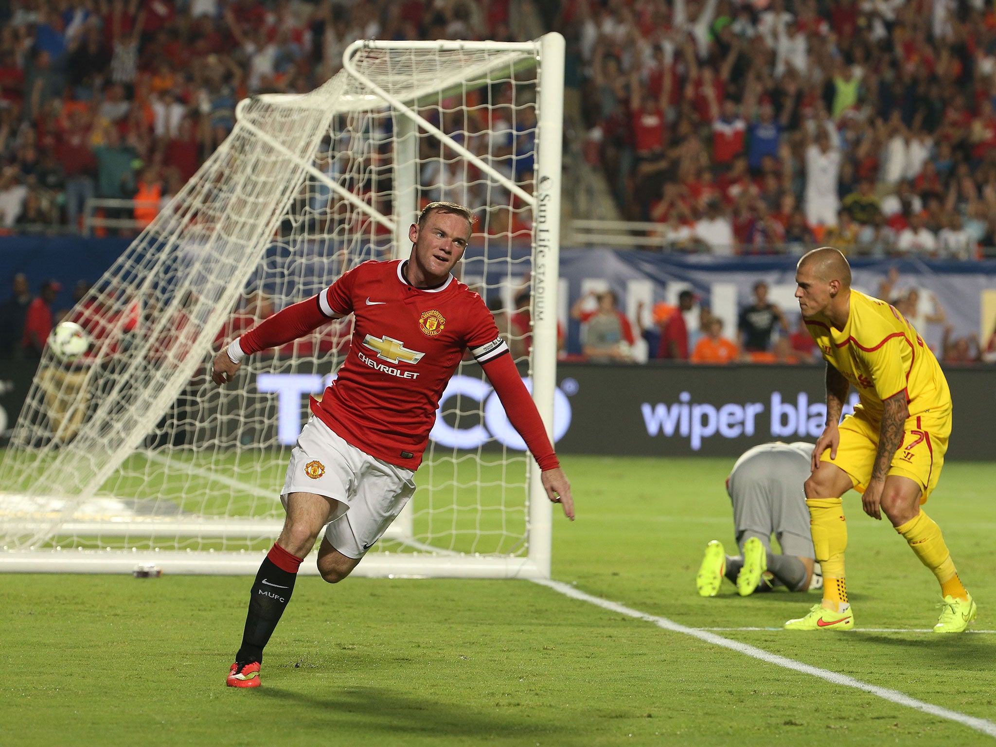 Rooney equalised with a brilliant volley