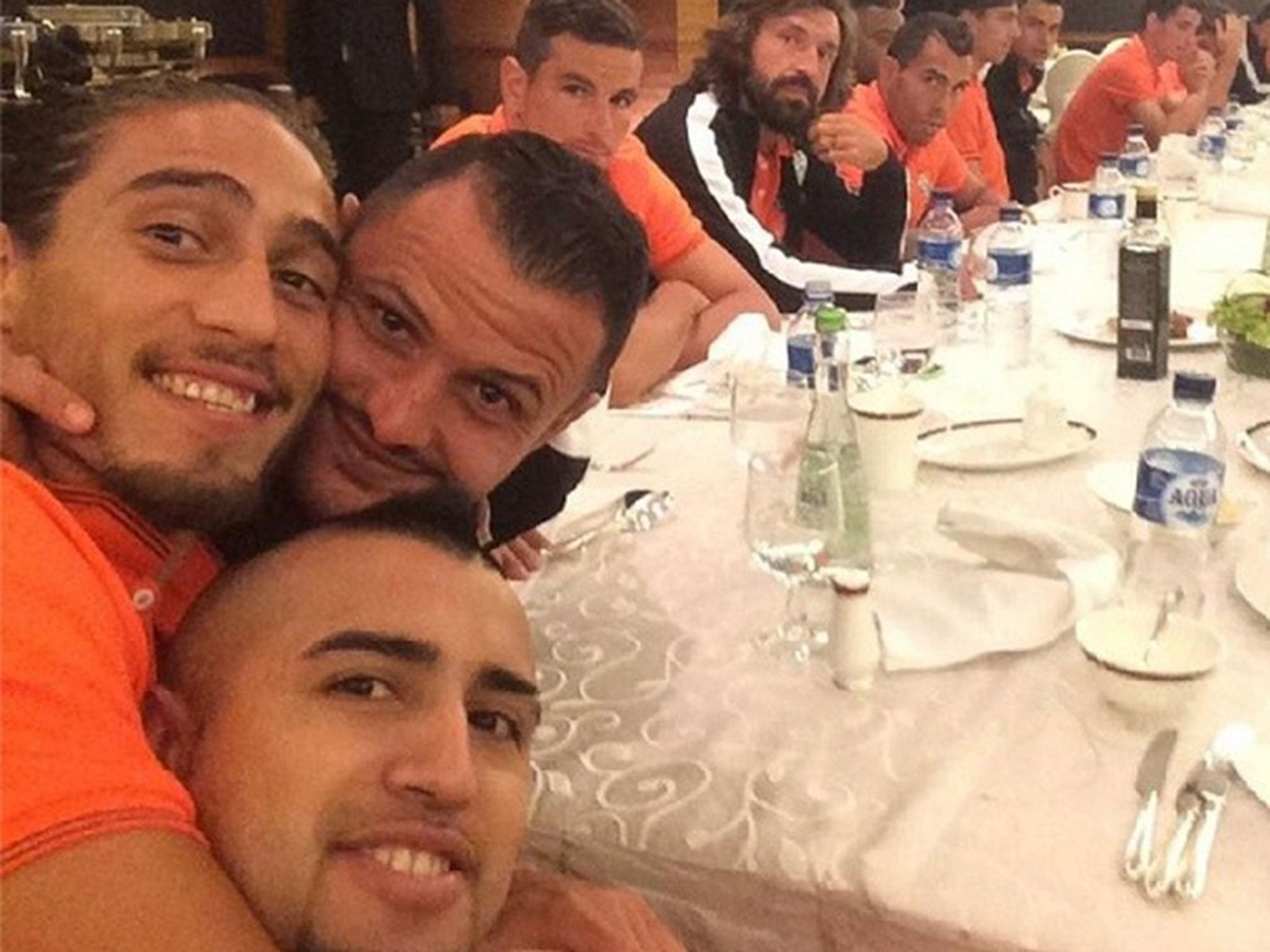 Arturo Vidal posted this picture on his Instagram account today