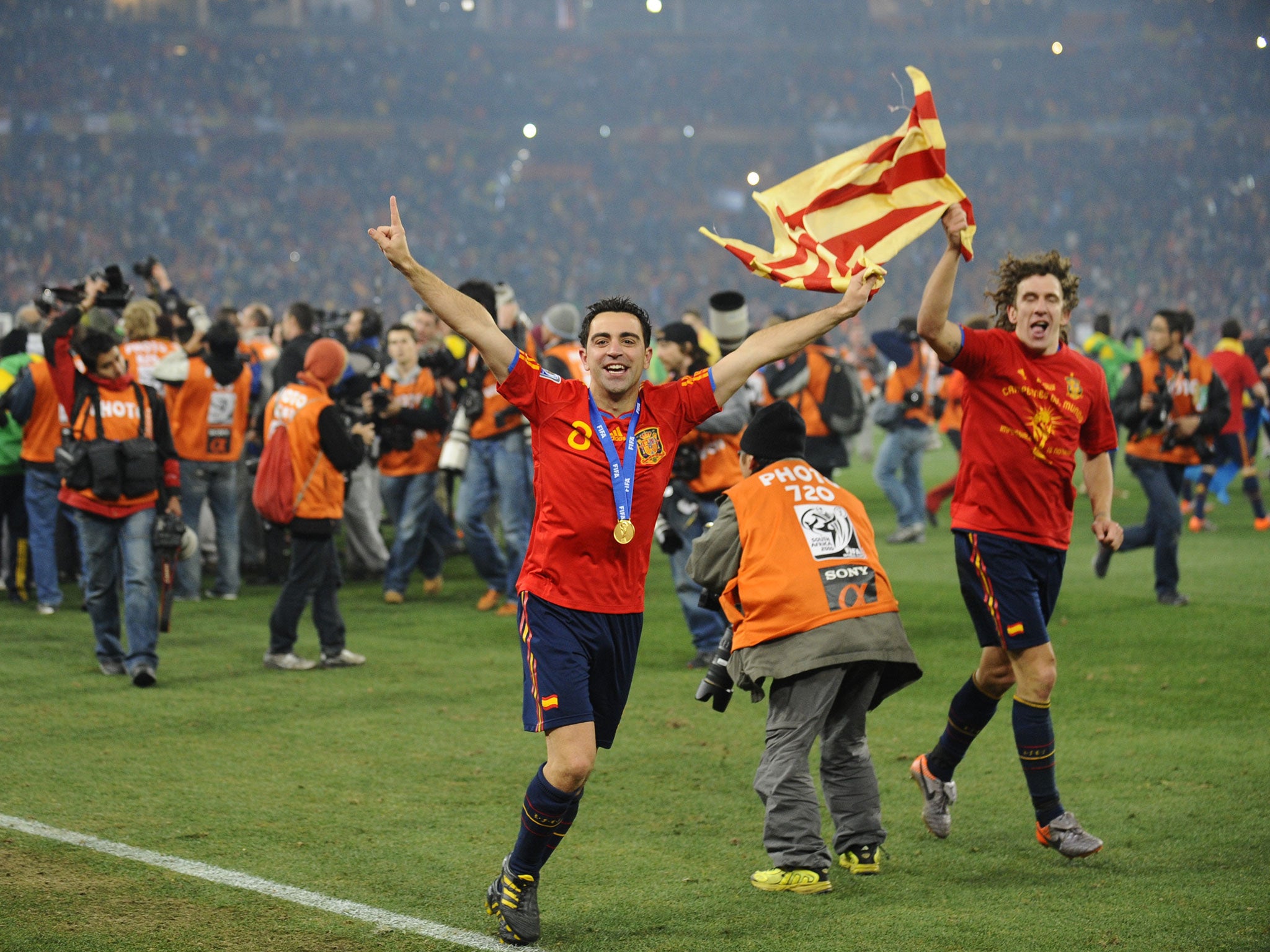 Xavi was named to the teams of the tournament in 2008, 2010 and 2012