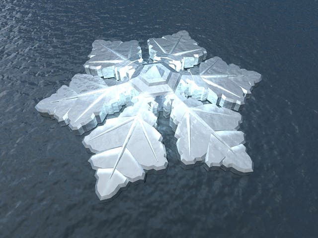 A Dutch firm is building a floating snowflake-shaped hotel to watch the Northern Lights