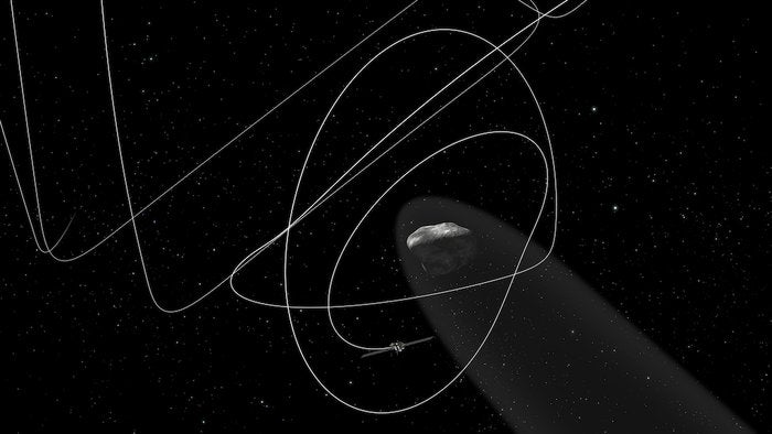 Rosetta is establishing its first orbit today, but will move slowly closer to the comet as it learns more about its gravitational field.