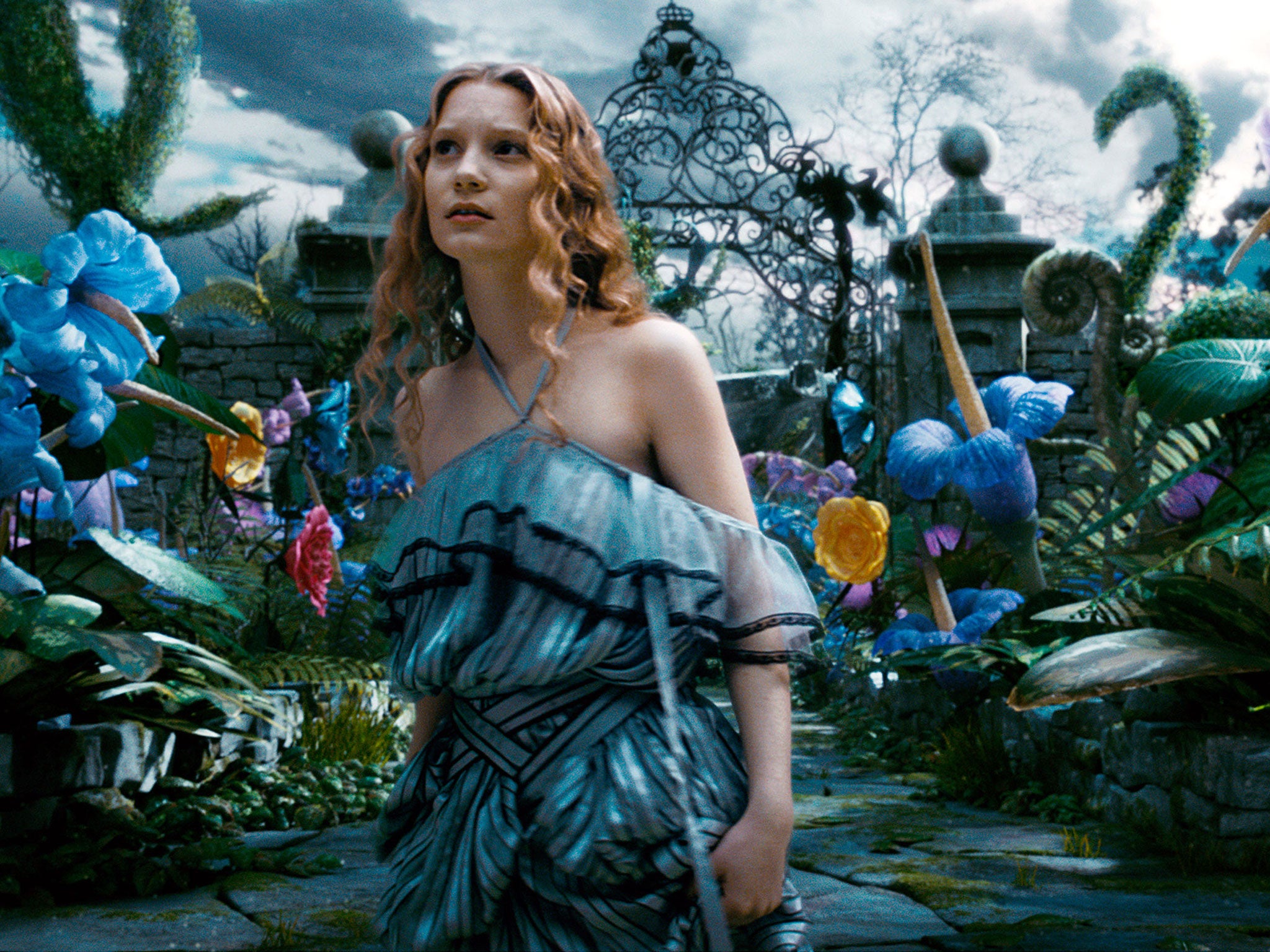 Mia Wasikowska stars as Alice in 2010's Alice in Wonderland