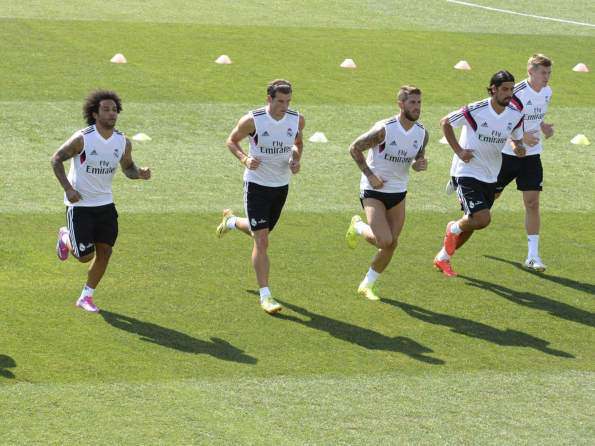 Real Madrid players returned to training after a post-World Cup holiday