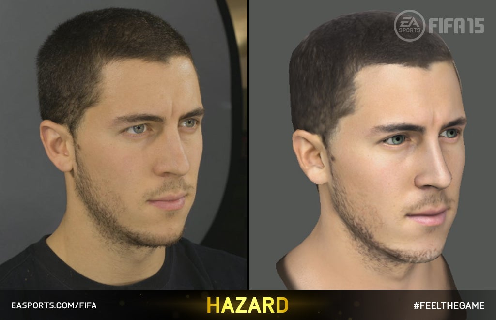 Eden Hazard as he will appear in FIFA 15