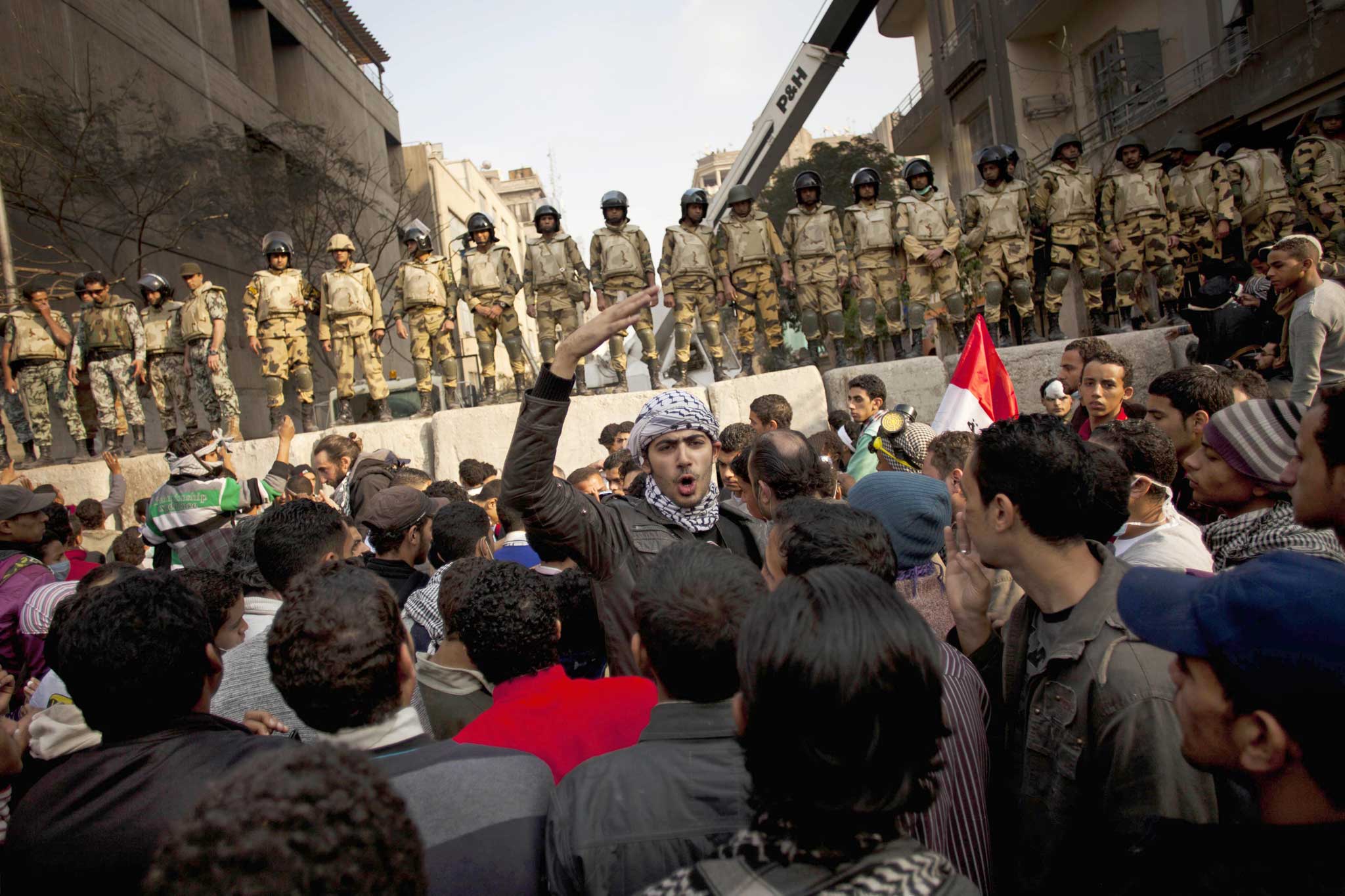 Wrestling with established opinion and their consciences: a stand-off in Tahrir Square, Egypt, 2011