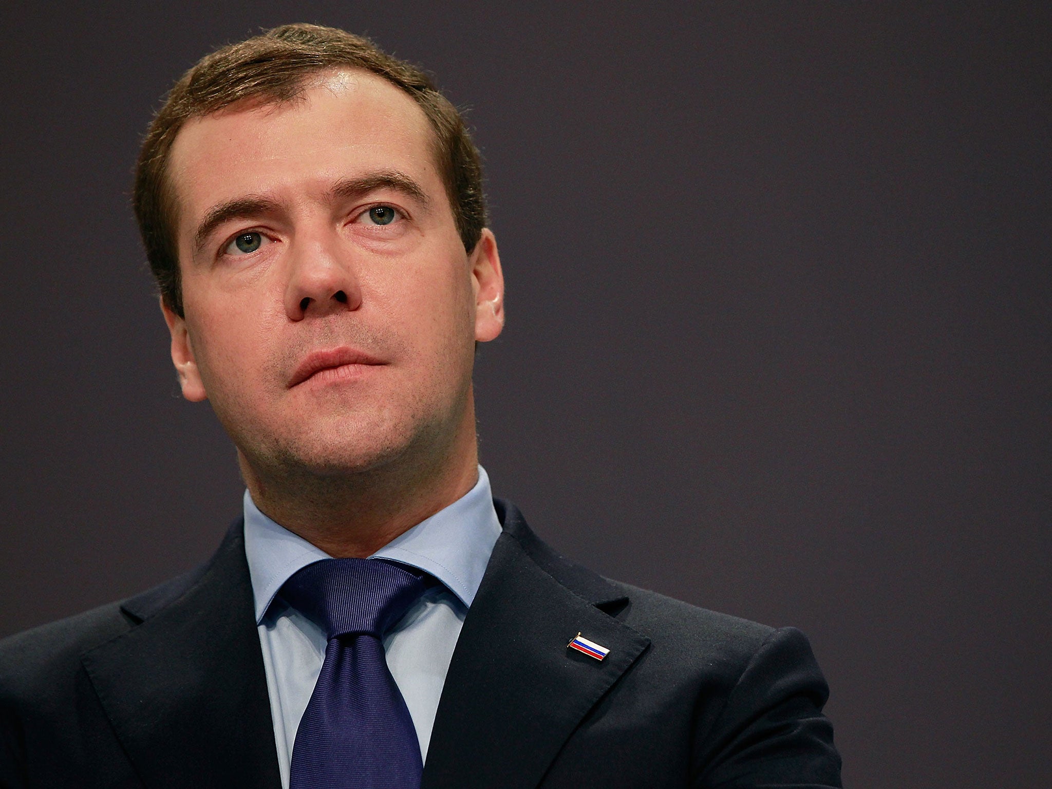 Dmitry Medvedev said Russia could ban Western planes from flying over its airspace