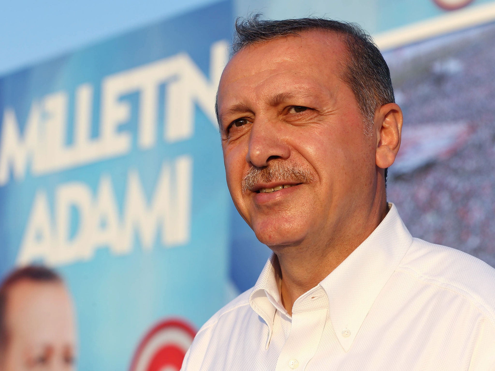 Tayyip Erdogan, pictured, has called on the support of businessmen in fighting Fethullah Gulen’s movement - known as Hizmet, which he accuses of seeking to overthrow him