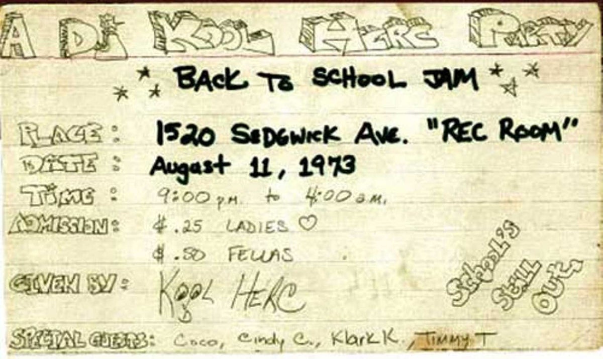 Rhodri Marsden's Interesting Objects: Kool Herc's party flyer | The  Independent | The Independent's Interesting Objects: Kool Herc's party flyer | The  Independent | The Independent