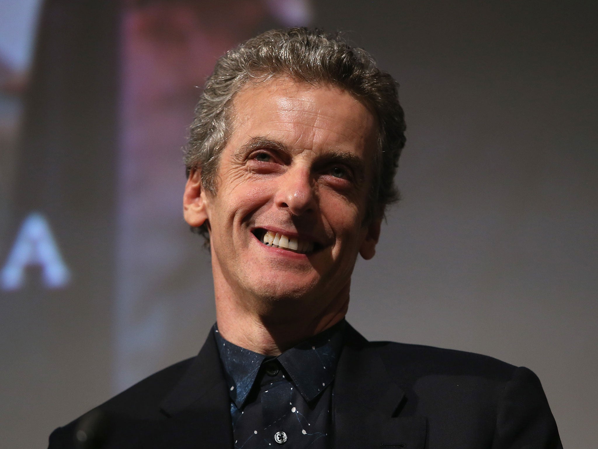 Doctor Who actor Peter Capaldi at last night's screening of 'Deep Breath' at the BFI in London