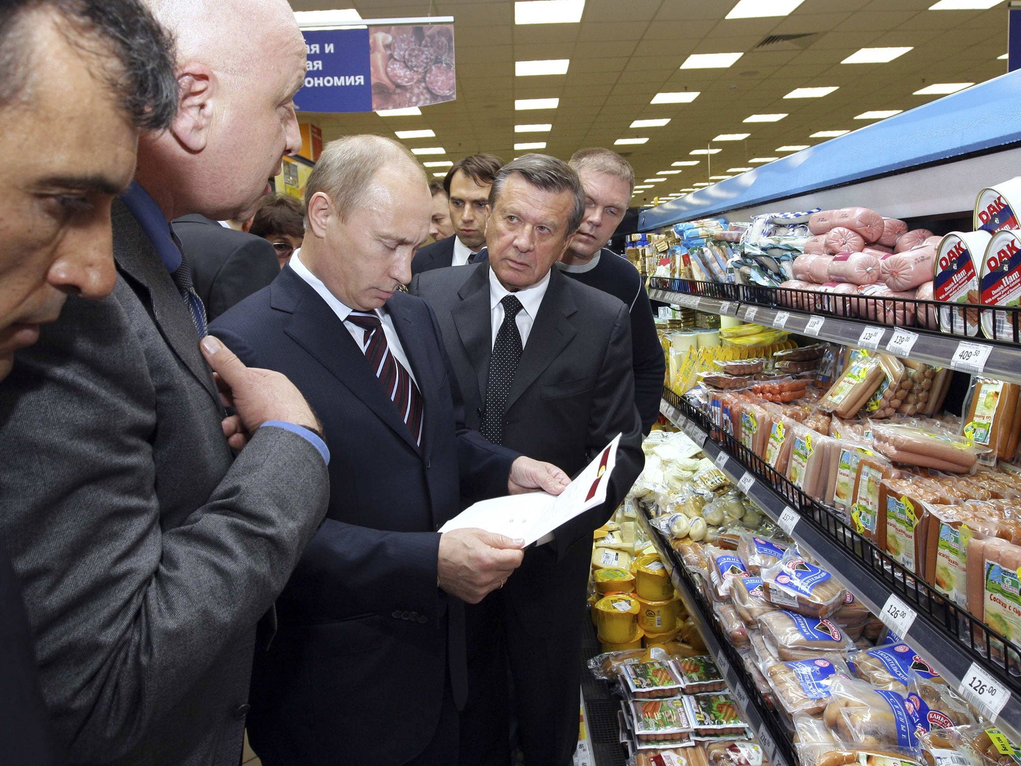 Moscow banned most food imports from the EU and the US on Thursday