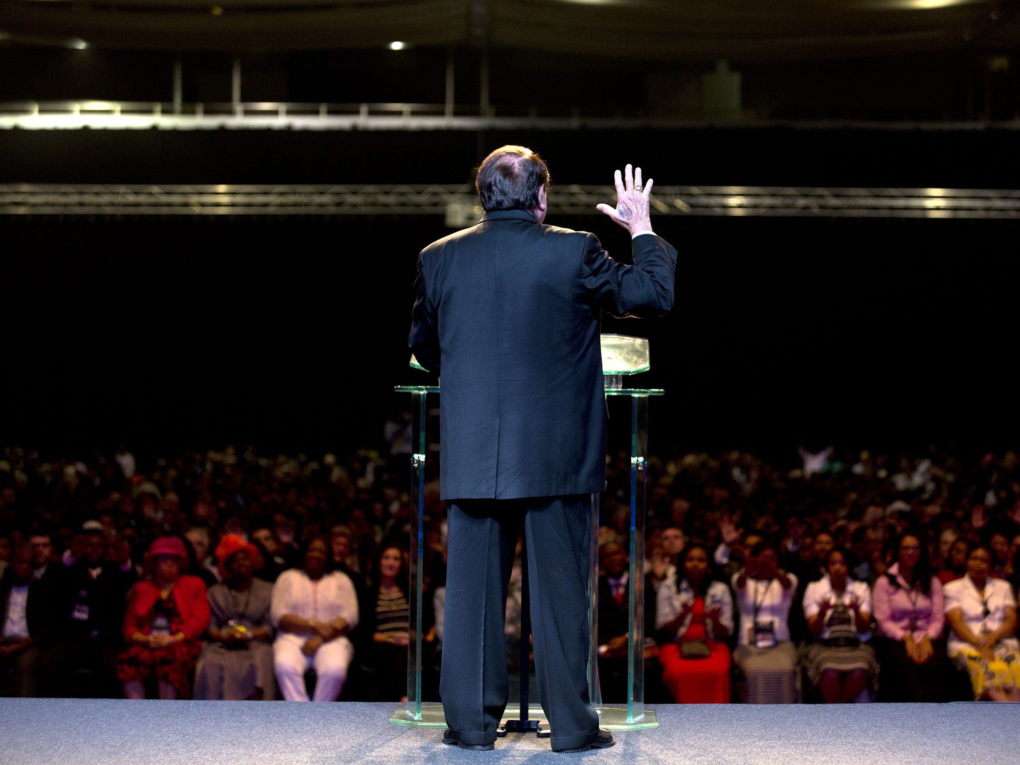 Televangelist Morris Cerullo is appearing at Earls Court