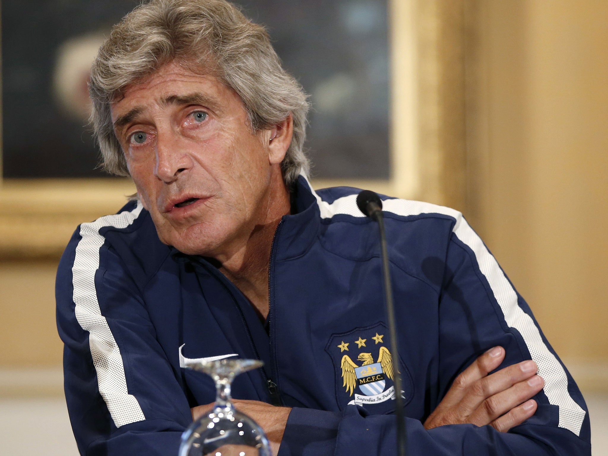 Manuel Pellegrini says that financial restrictions have
reduced the amount of his transfer budget