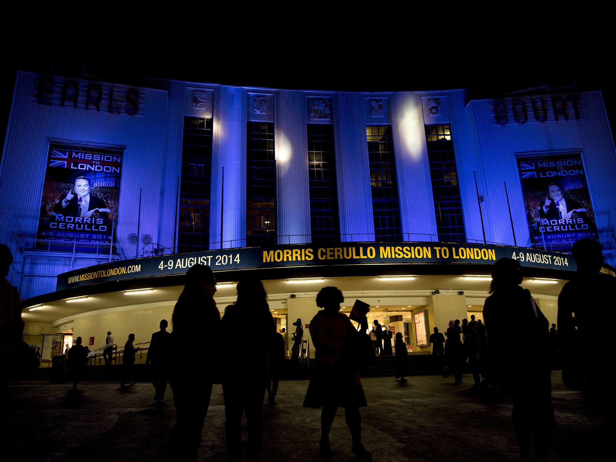 Televangelist Morris Cerullo is appearing at Earls Court