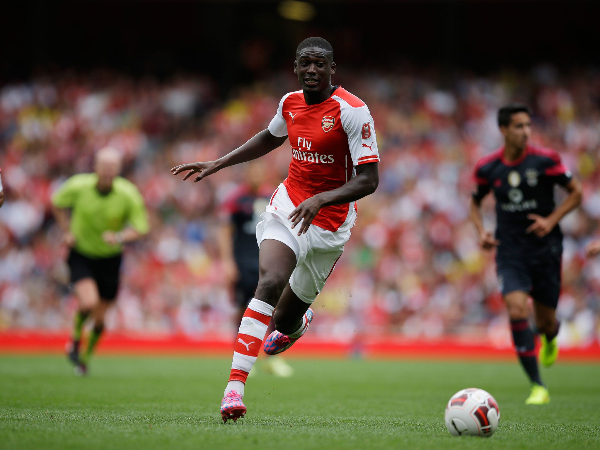 Yaya Sanogo has finally started to fulfil his potential and could start up front against City tomorrow