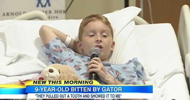 James Barney, 9, survived an alligator attack