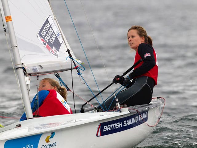 A silver for the 2012 silver medallists Hannah Mills (right) and Saskia Clark contributed to a haul of eight medals for the British Olympic squad at the test event in Rio