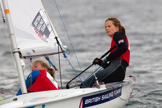 A silver for the 2012 silver medallists Hannah Mills (right) and Saskia Clark contributed to a haul of eight medals for the British Olympic squad at the test event in Rio