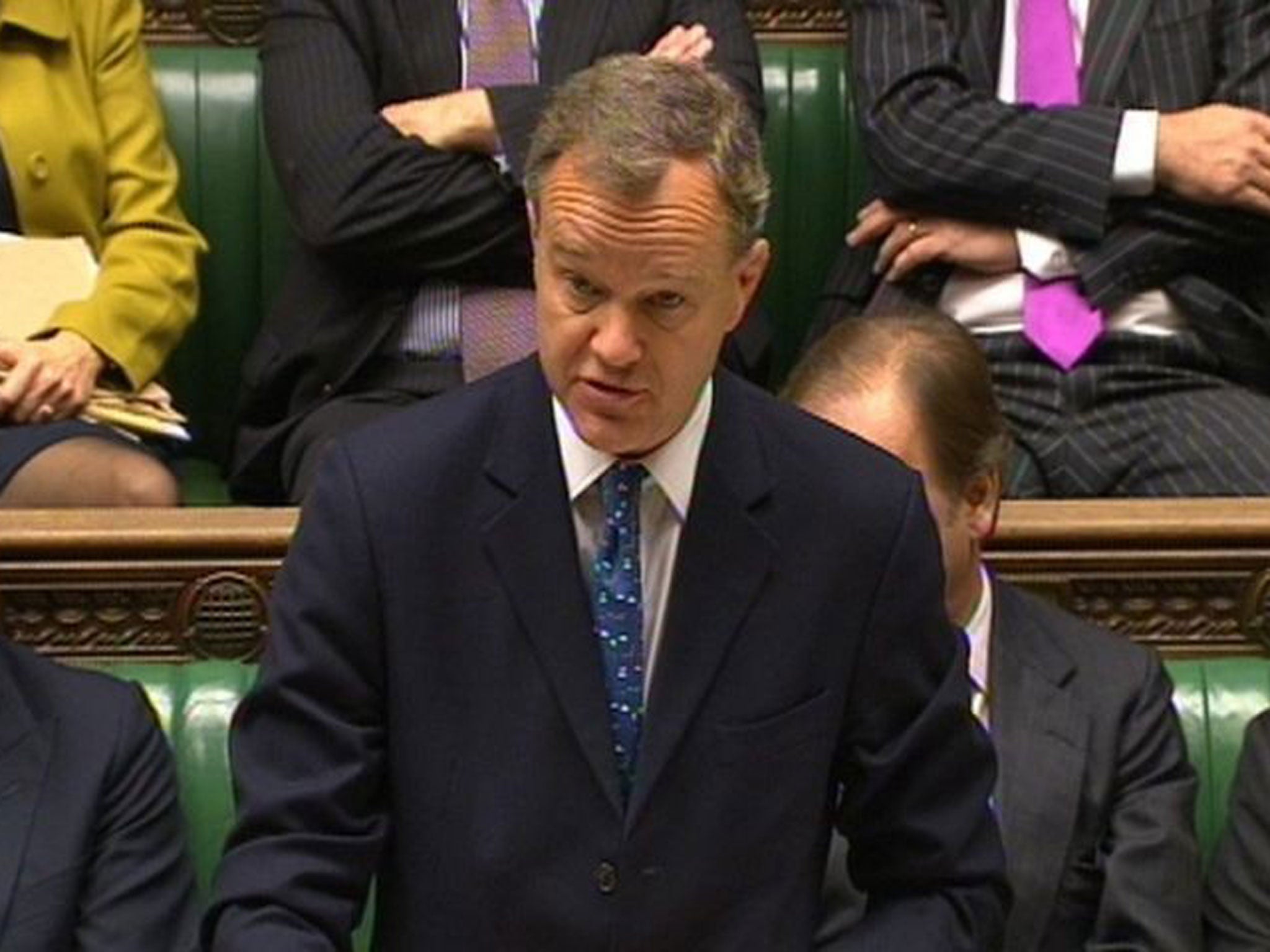 Foreign Office minister Mark Simmonds who has resigned from the Government and will stand down as MP for Boston and Skegness at next year's General Election