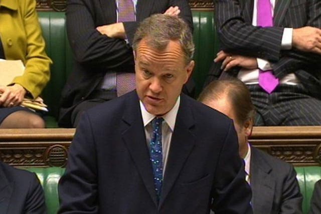 Foreign Office minister Mark Simmonds who has resigned from the Government and will stand down as MP for Boston and Skegness at next year's General Election