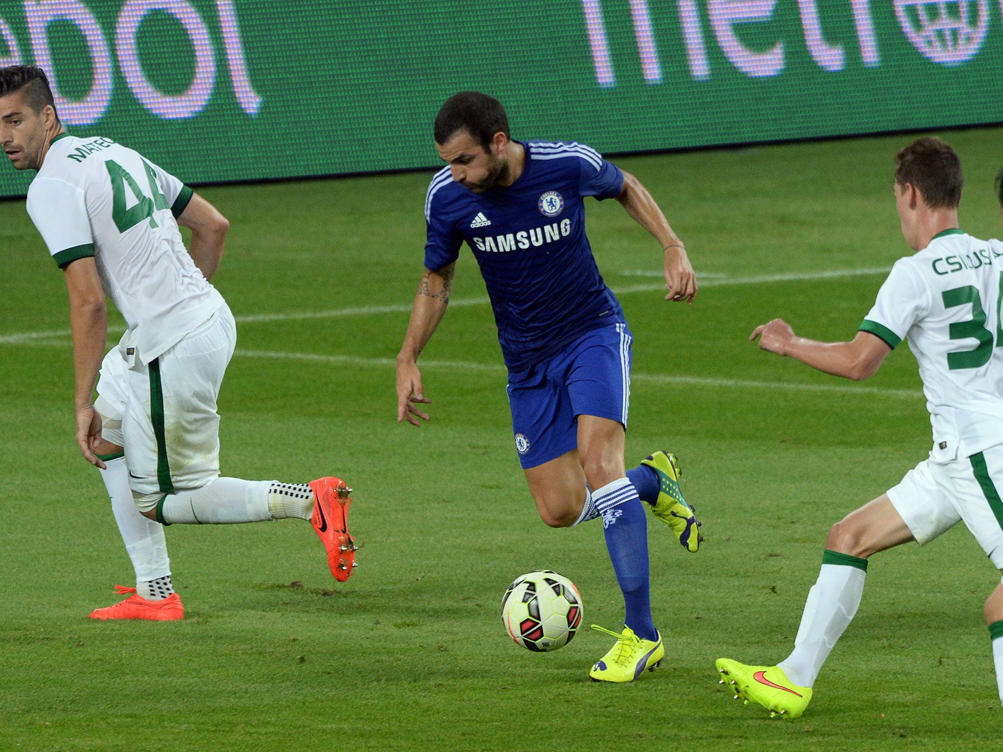 Cesc Fabregas scored a brilliant goal as Chelsea beat Ferencvaros in a pre-season friendly